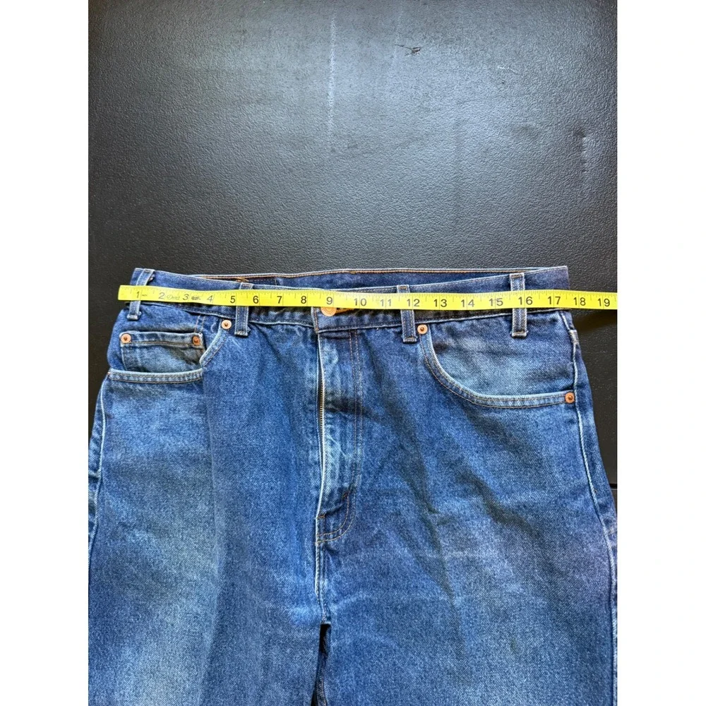 Levis 505 Regular Fit Jeans Mens 36x29 Blue Denim Straight Leg 0901 505-0216